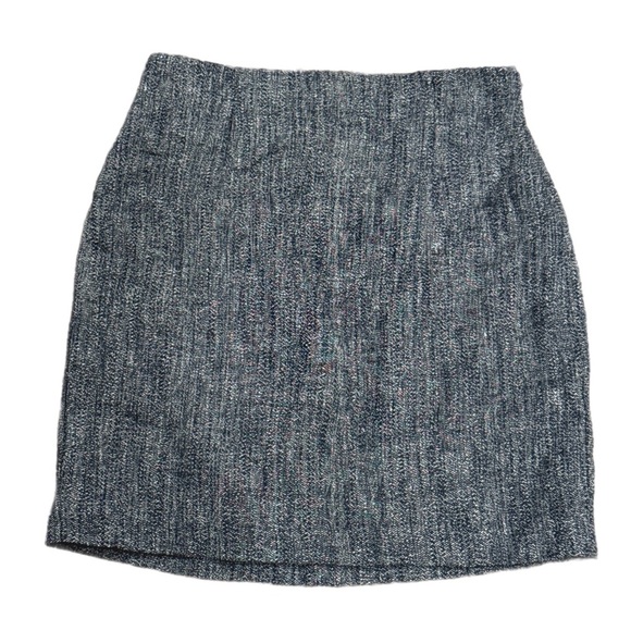 Theory Linen Blend Mini Skirt Heathered 0 NWOT - Picture 1 of 8